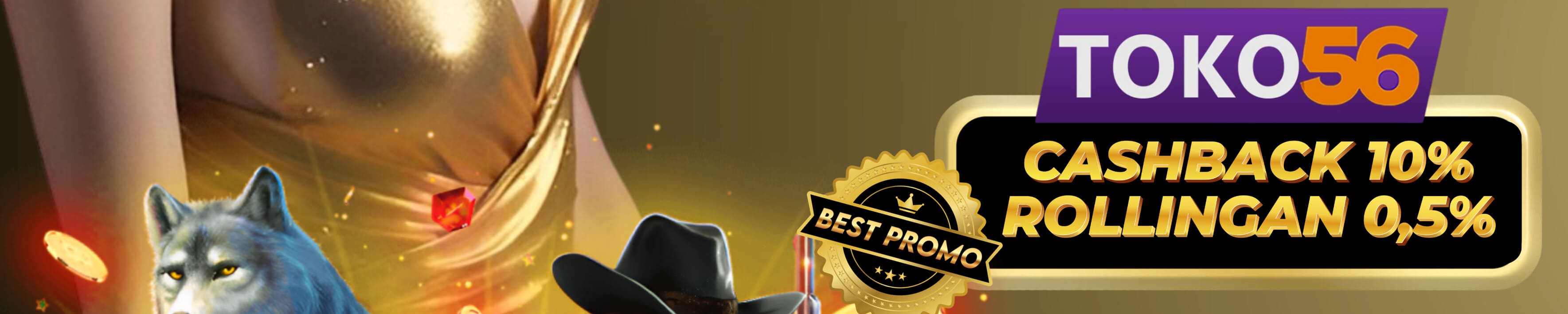 CASHBACK 10% SETIAP MINGGUNYA TOKO56